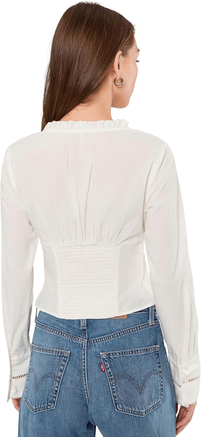 image:imageFree People Womens Frankie Corset Long Sleeve TopClean Ivory