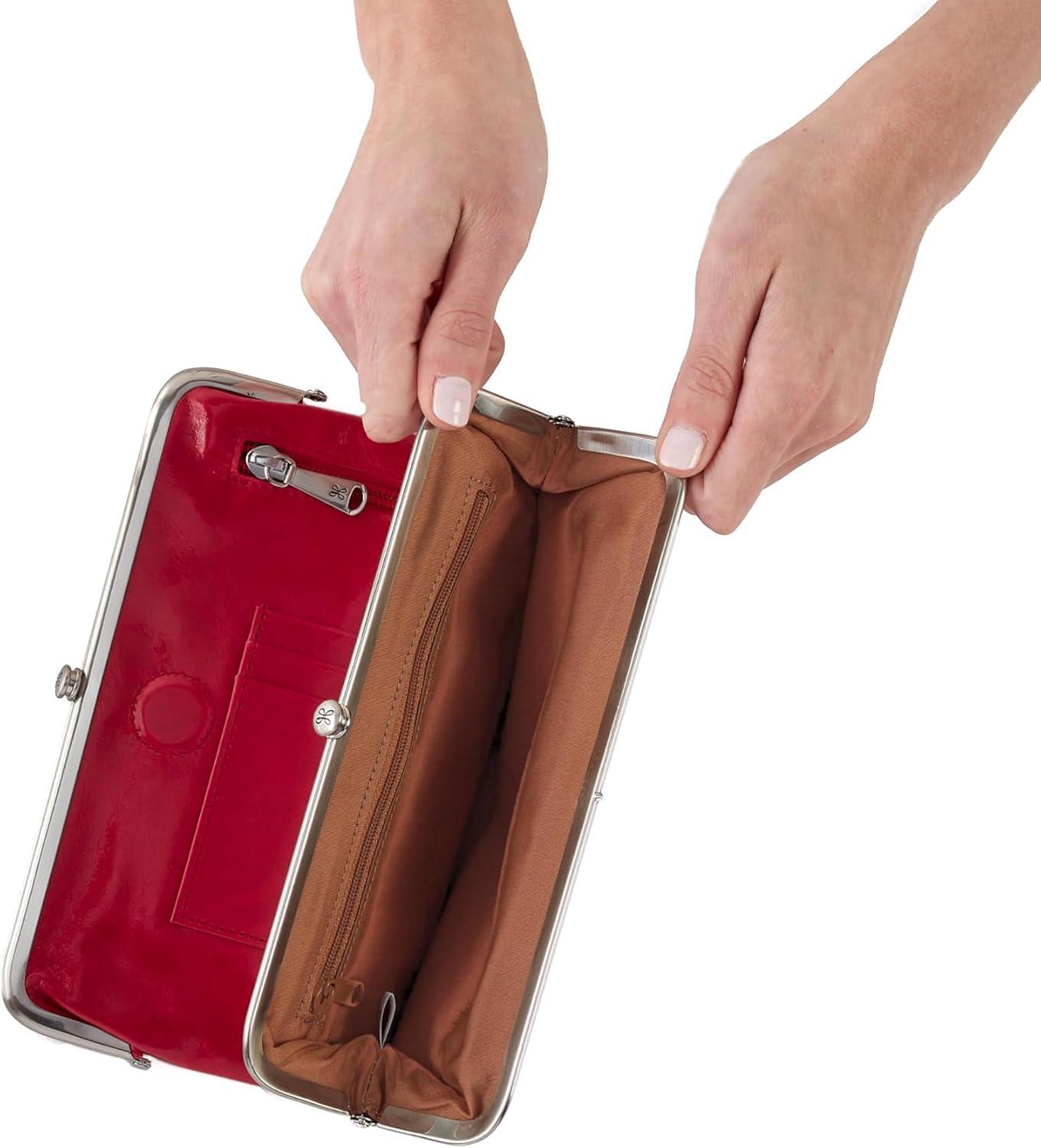 image:imageHOBO Lauren Leather Clutch Wallet for WomenClaret