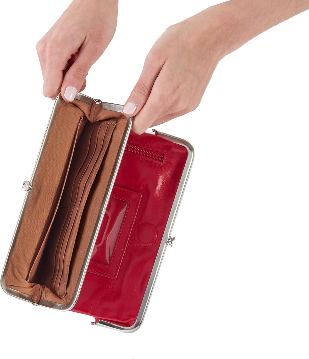 image:imageHOBO Lauren Leather Clutch Wallet for WomenClaret
