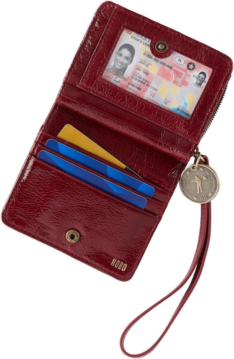 image:imageHOBO Womens Coin Wristlet WalletGarnet Gloss
