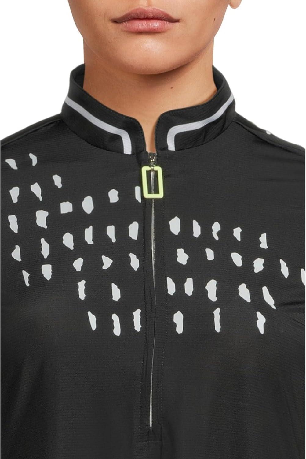 image:imageJamie Sadock Womens Raindrops Print Long Sleeve Sunsense TopBlack