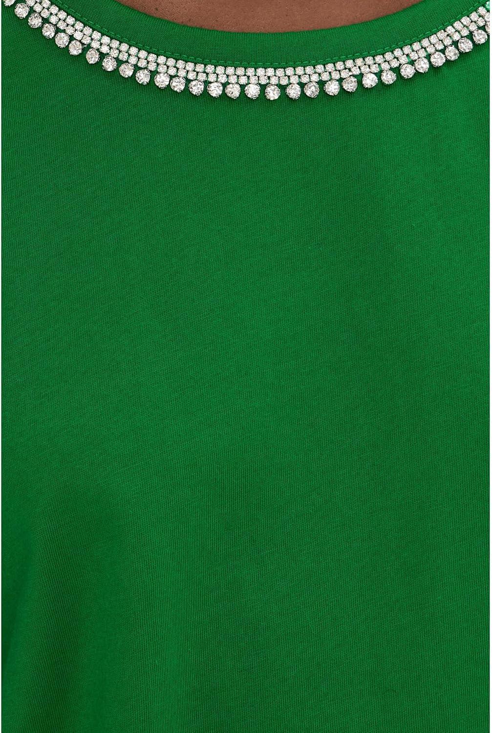 image:imageLilly Pulitzer Womens Clairmont Rhinestone KnitBamboo Green