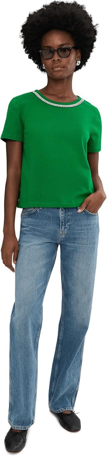 image:imageLilly Pulitzer Womens Clairmont Rhinestone KnitBamboo Green