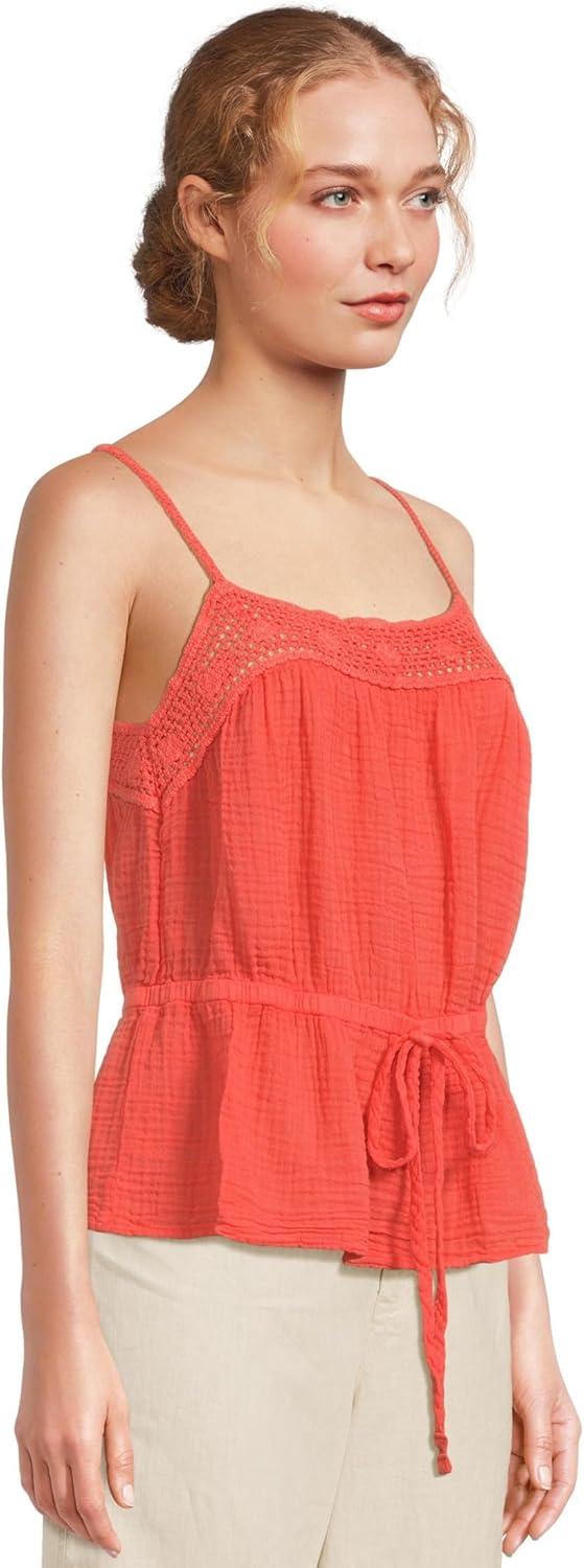 image:imageMichael Stars Womens Dahlia Waist Tie TankPersimmon