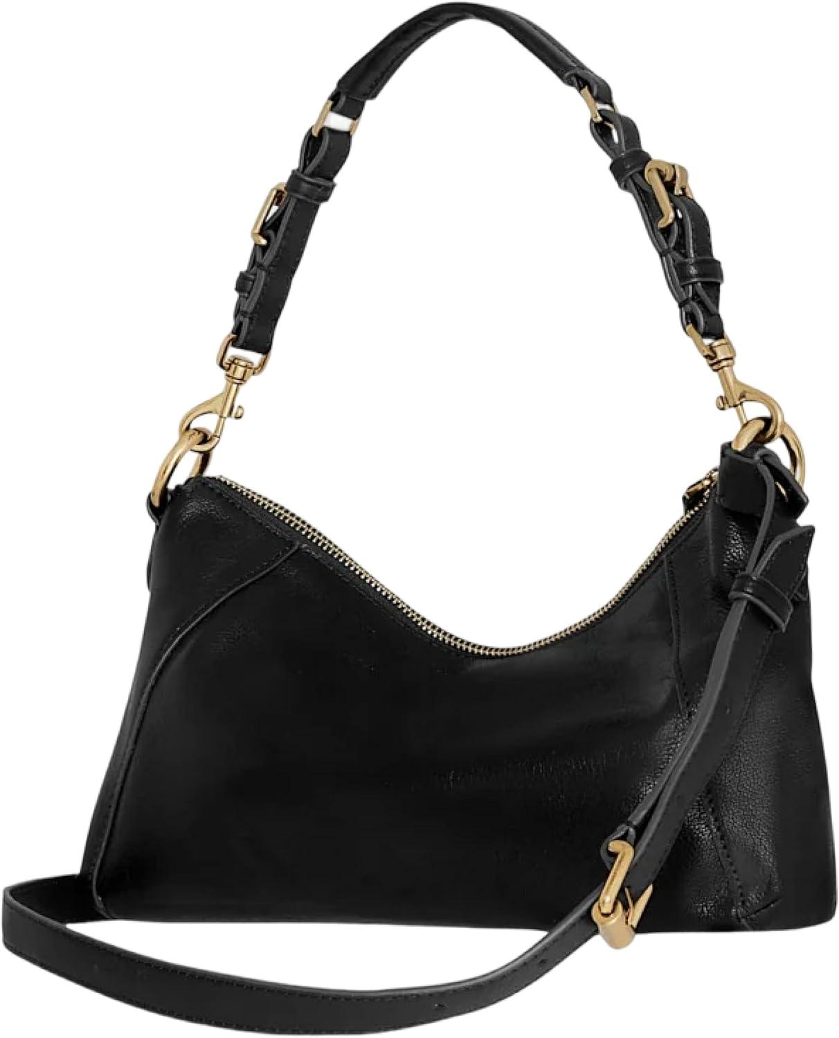 image:imageRebecca Minkoff Rivington Small Shoulder Bag Womens Leather Handbag with Antique Brass HardwareBlack
