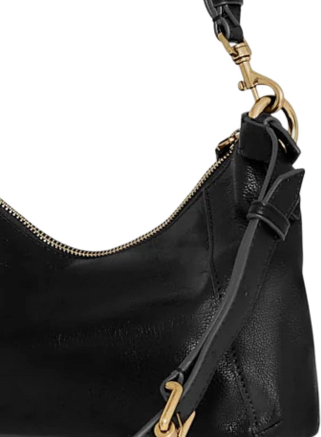 image:imageRebecca Minkoff Rivington Small Shoulder Bag Womens Leather Handbag with Antique Brass HardwareBlack