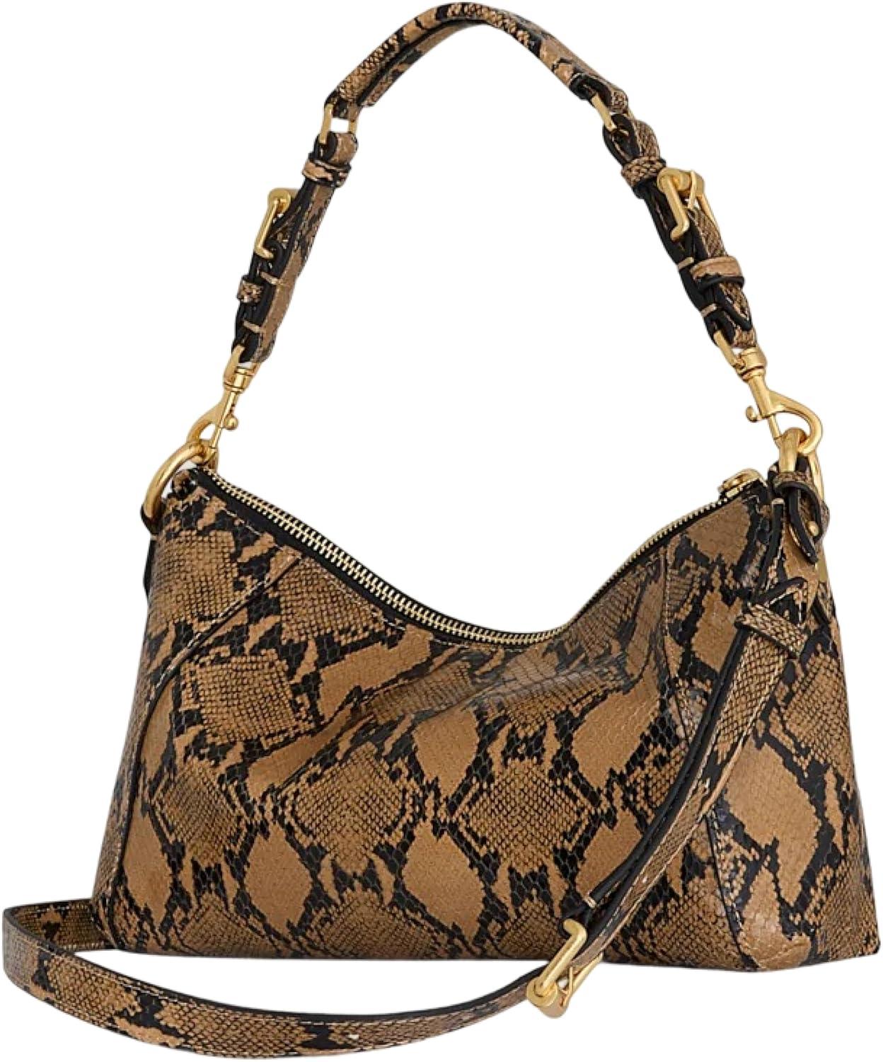 image:imageRebecca Minkoff Rivington Small Shoulder Bag Womens Leather Handbag with Antique Brass HardwareOro Snake