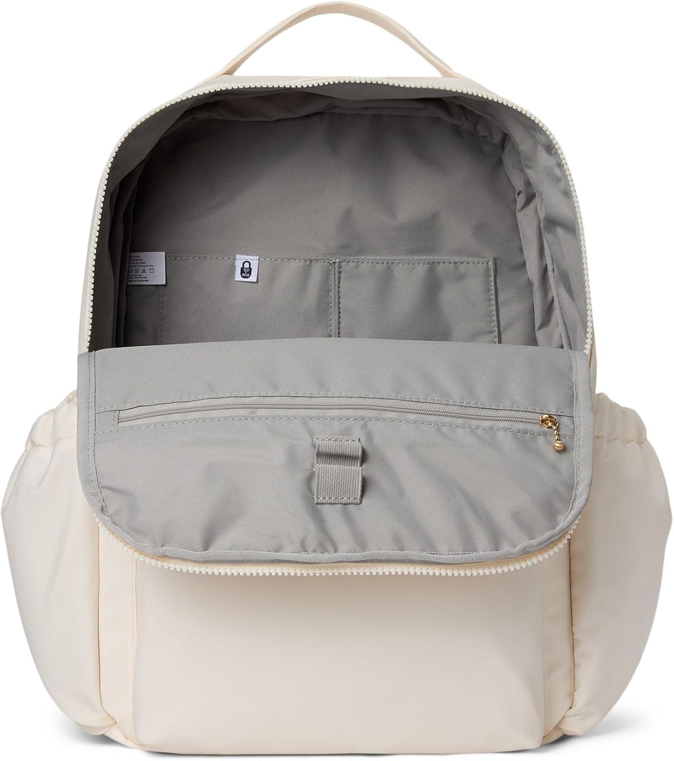 image:imageTribeca Expandable Travel Laptop Backpack WaterResistant Nylon Work Bag wOrganization Padded Sleeve amp RFID Tech