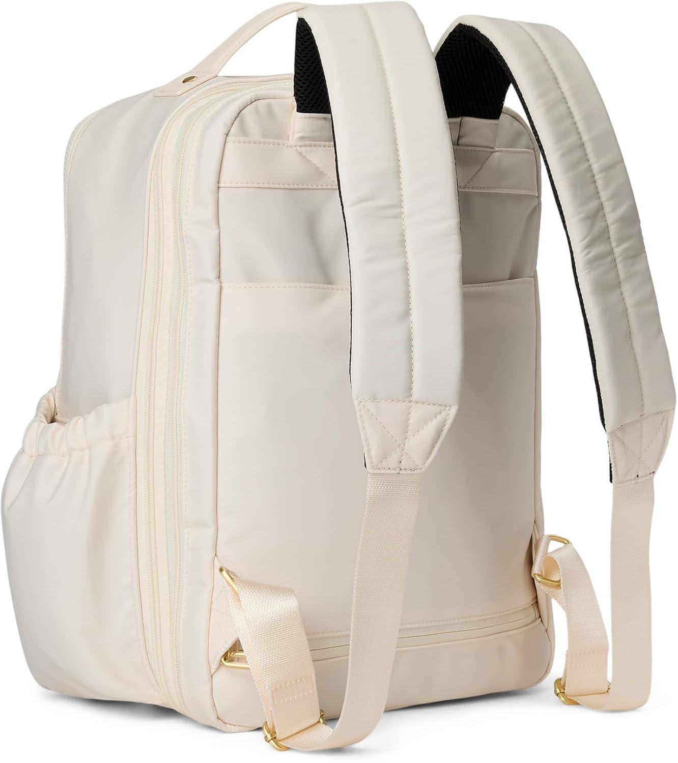image:imageTribeca Expandable Travel Laptop Backpack WaterResistant Nylon Work Bag wOrganization Padded Sleeve amp RFID Tech