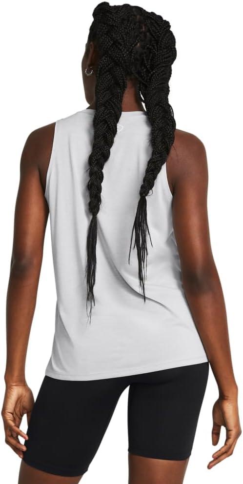 image:imageUnder Armour Womens Tech Twist Tank Top014 Halo Gray White White
