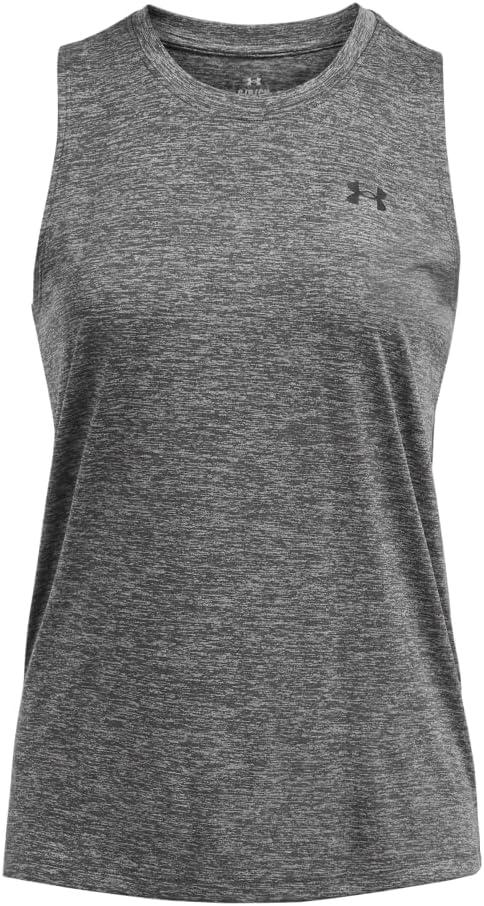 image:imageUnder Armour Womens Tech Twist Tank Top025 Castlerock Black