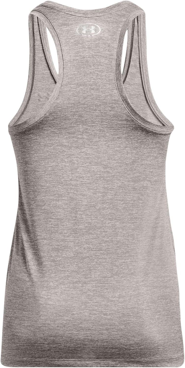 image:imageUnder Armour Womens Tech Twist Tank Top294 Pewter White Metallic Silver