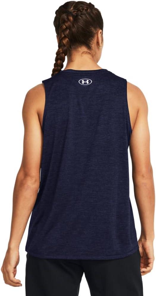 image:imageUnder Armour Womens Tech Twist Tank Top410 Midnight Navy White
