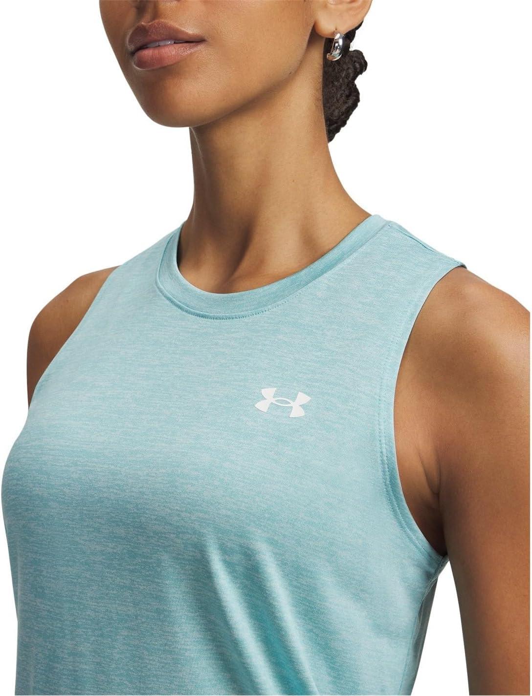 image:imageUnder Armour Womens Tech Twist Tank Top425 Blue Haze White