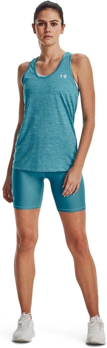 image:imageUnder Armour Womens Tech Twist Tank Top433 Glacier Blue White Metallic Silver