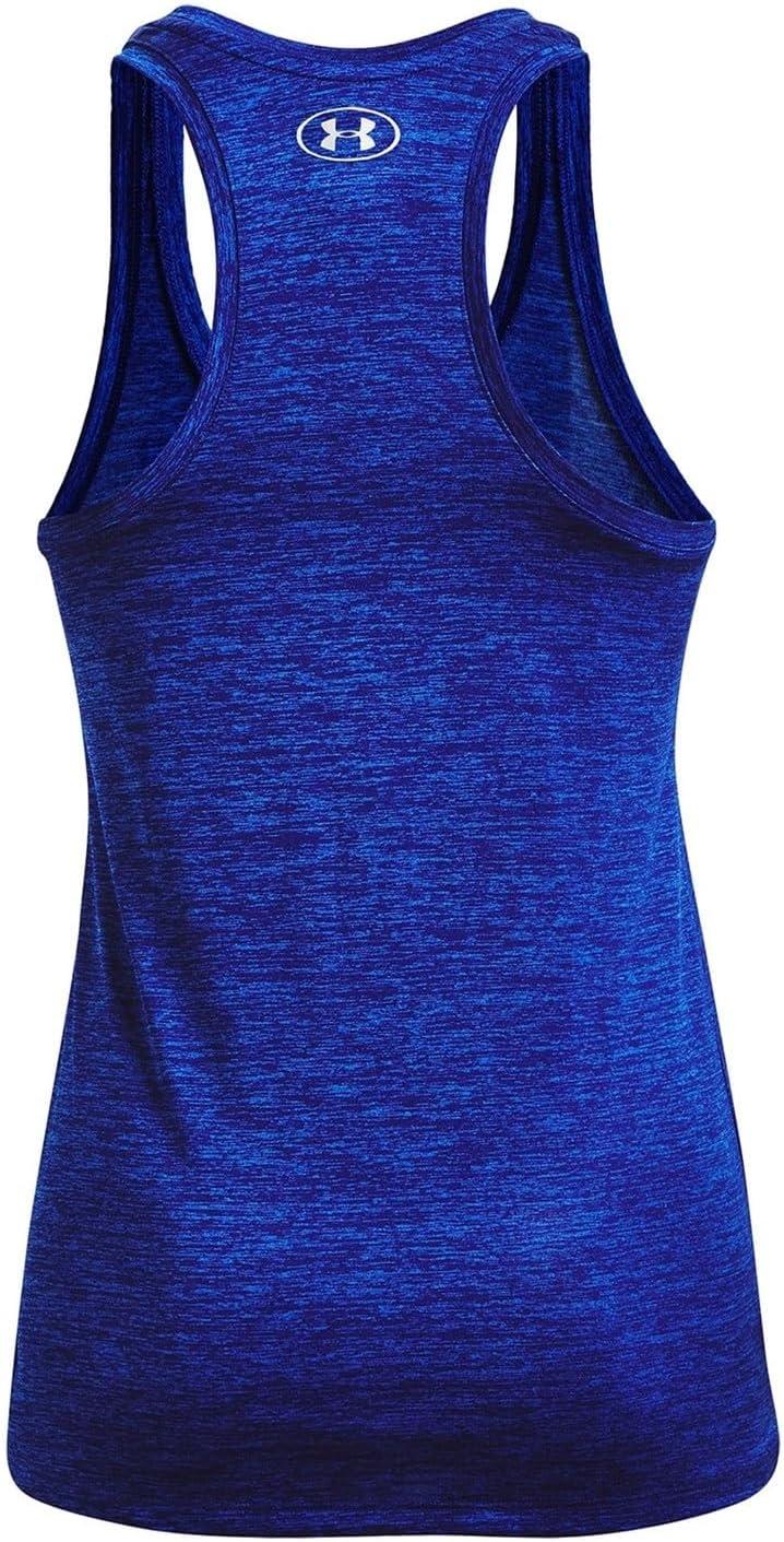 image:imageUnder Armour Womens Tech Twist Tank Top456 Bauhaus Blue Versa Blue Metallic Silver