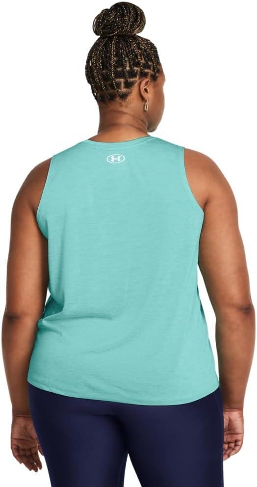 image:imageUnder Armour Womens Tech Twist Tank Top482 Radial Turquoise White