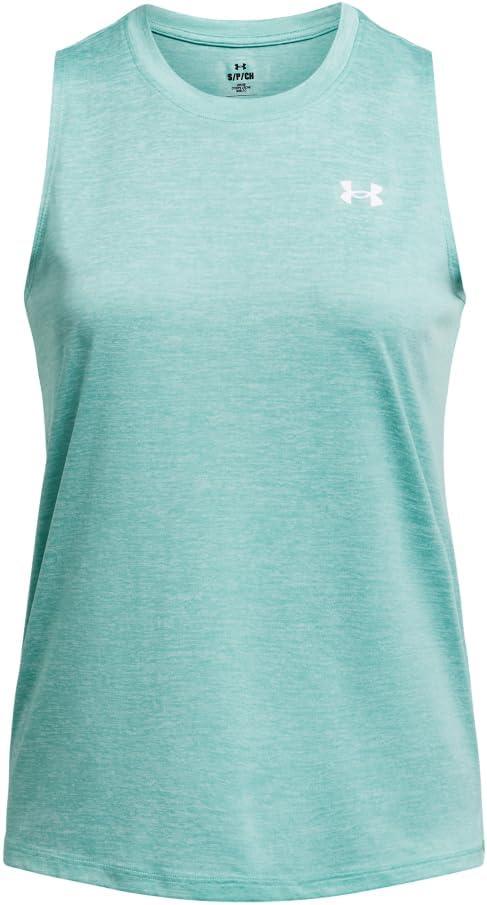 image:imageUnder Armour Womens Tech Twist Tank Top482 Radial Turquoise White White