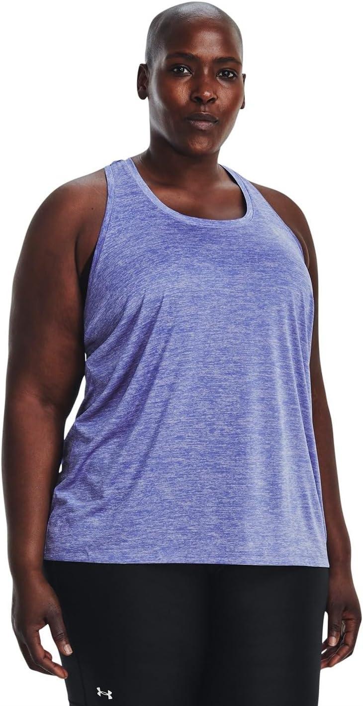 image:imageUnder Armour Womens Tech Twist Tank Top495 Baja Blue Nebula Purple Metallic Silver