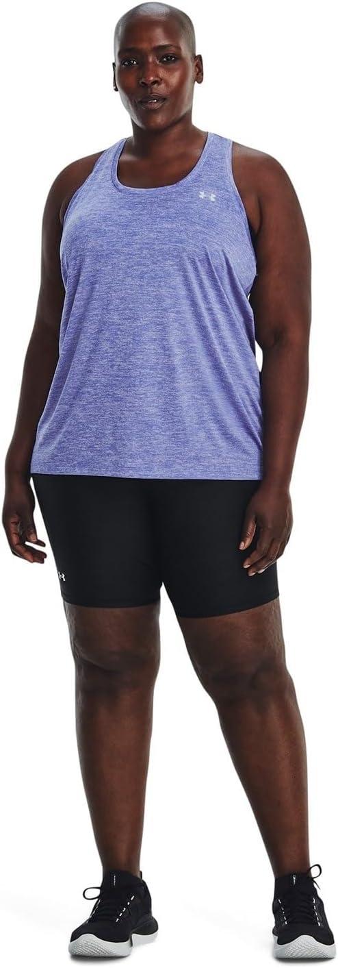 image:imageUnder Armour Womens Tech Twist Tank Top495 Baja Blue Nebula Purple Metallic Silver