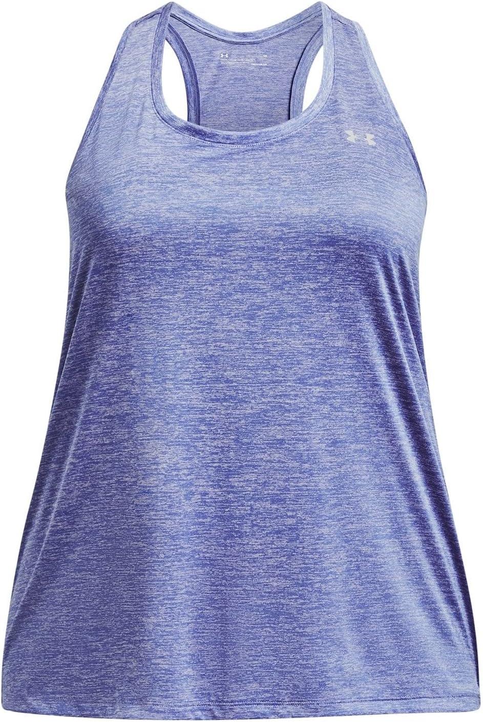 image:imageUnder Armour Womens Tech Twist Tank Top495 Baja Blue Nebula Purple Metallic Silver