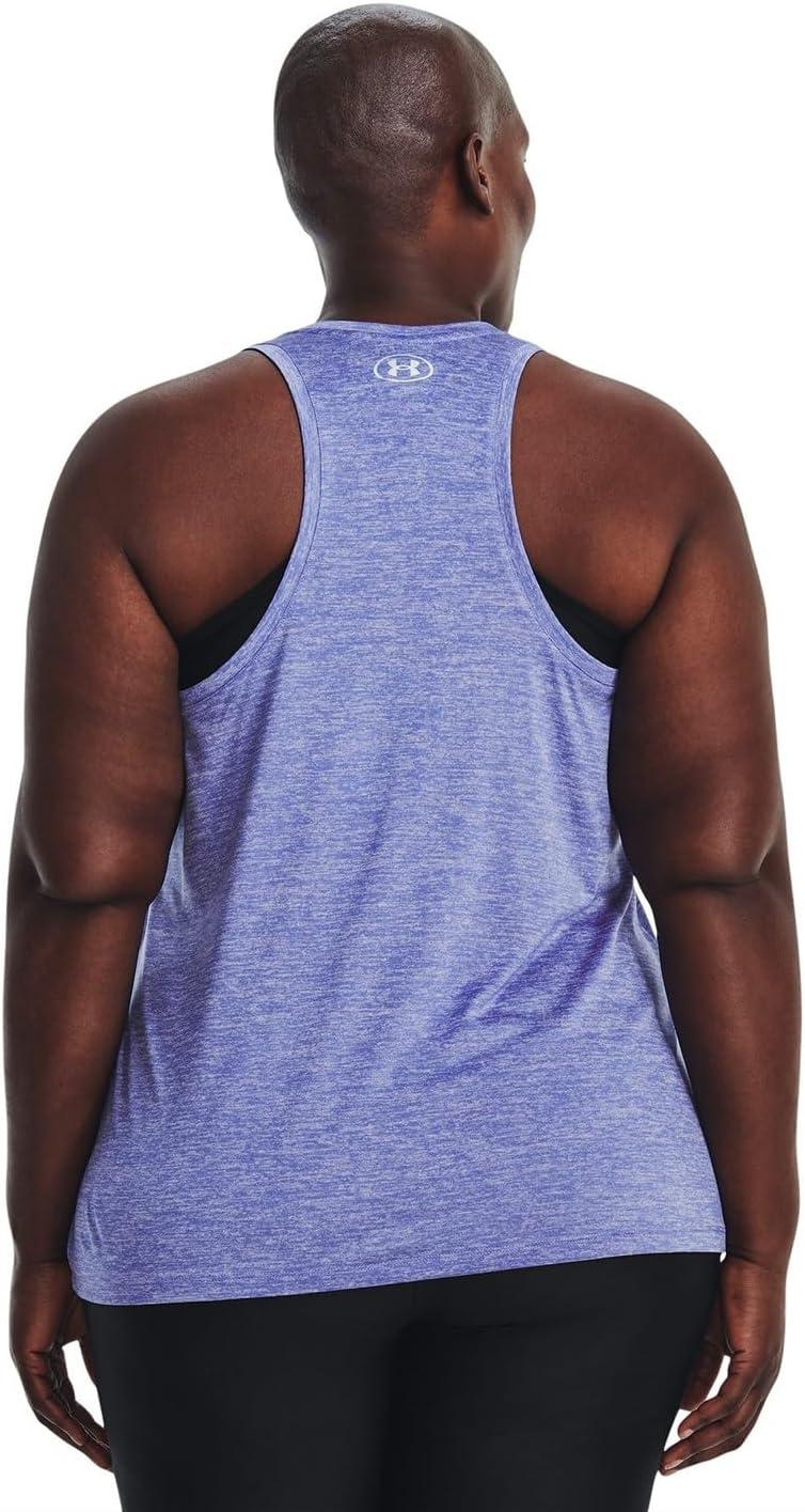 image:imageUnder Armour Womens Tech Twist Tank Top495 Baja Blue Nebula Purple Metallic Silver