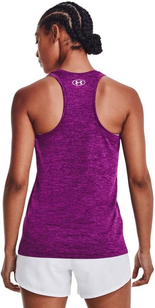image:imageUnder Armour Womens Tech Twist Tank Top514 Rivalry Strobe Metallic Silver