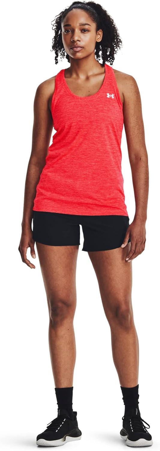 image:imageUnder Armour Womens Tech Twist Tank Top628 Beta Pomegranate Metallic Silver