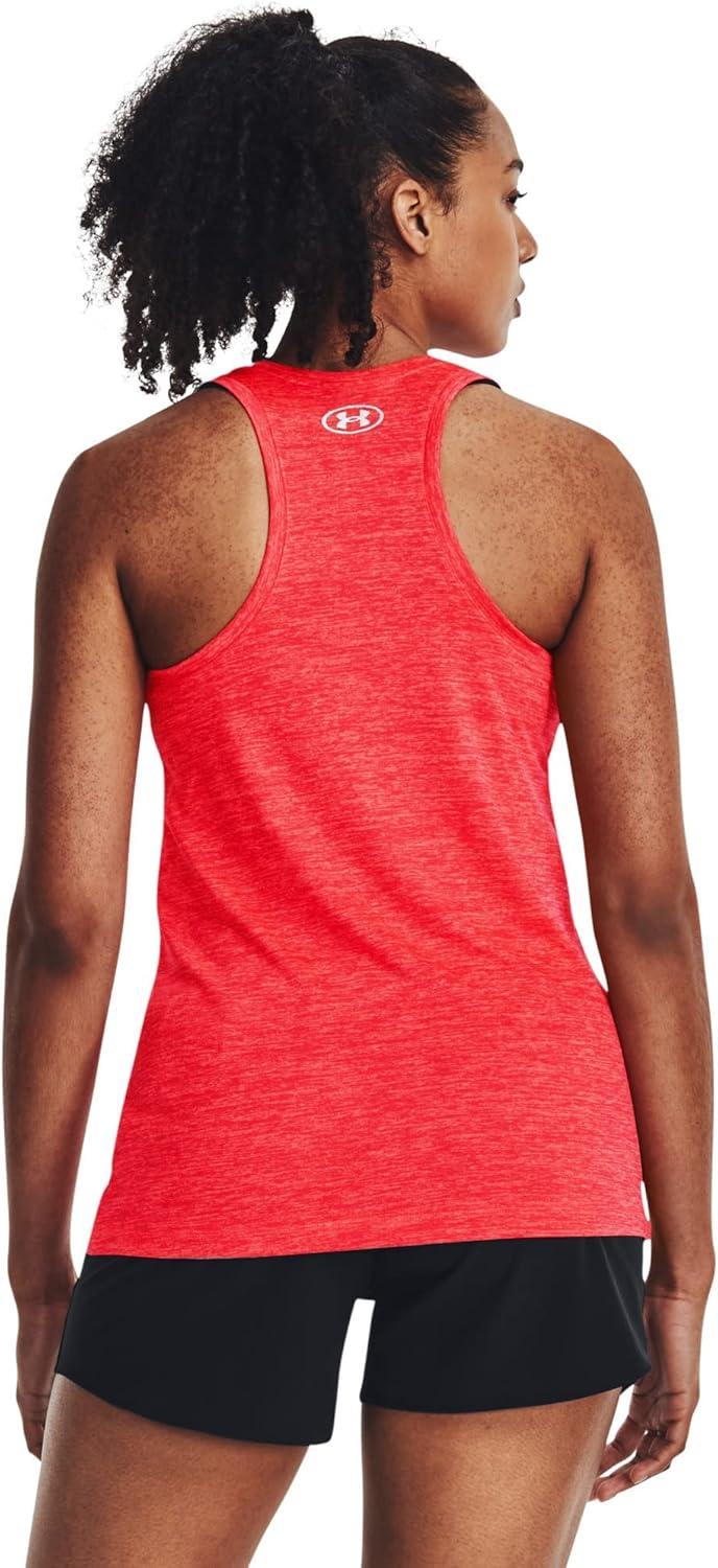 image:imageUnder Armour Womens Tech Twist Tank Top628 Beta Pomegranate Metallic Silver