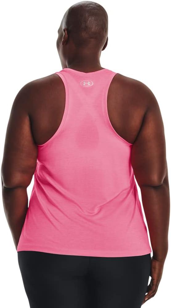 image:imageUnder Armour Womens Tech Twist Tank Top640 Pink Punk Metallic Silver