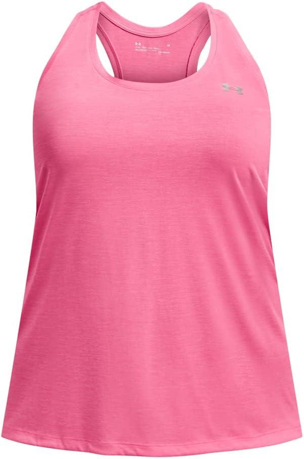 image:imageUnder Armour Womens Tech Twist Tank Top640 Pink Punk Metallic Silver