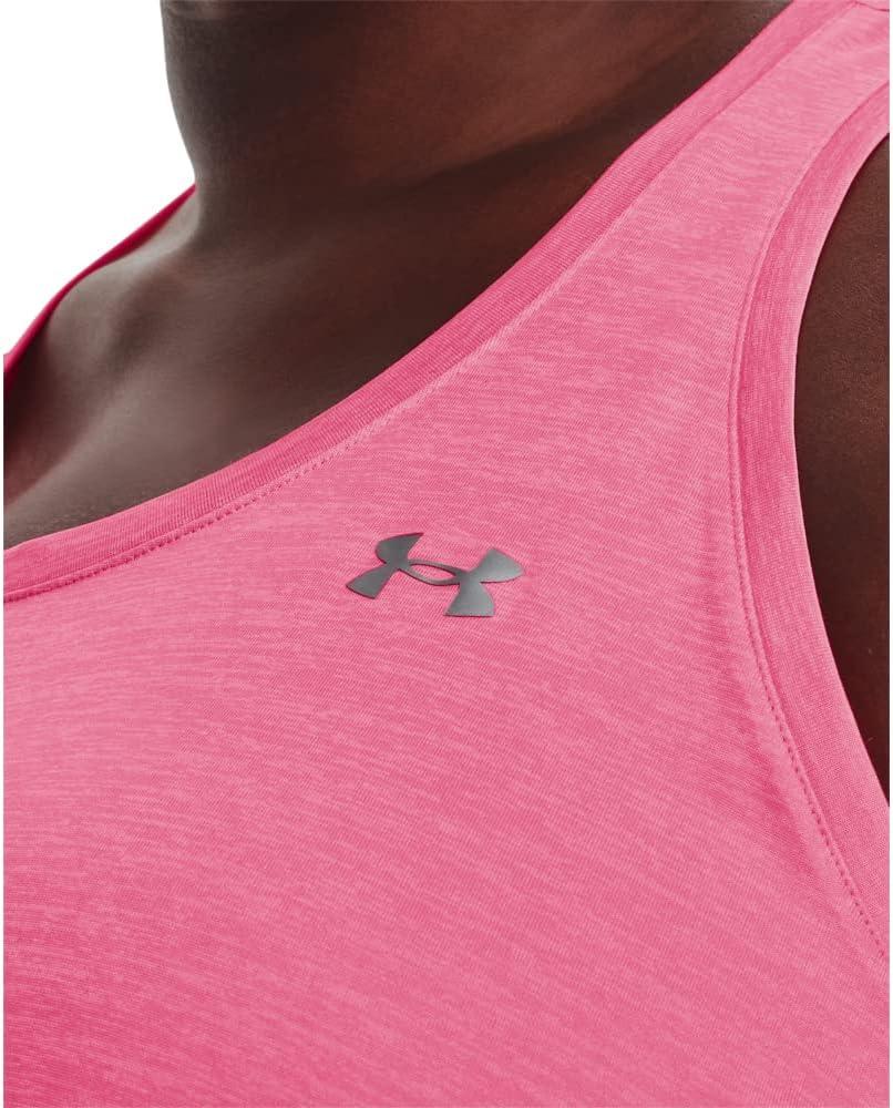 image:imageUnder Armour Womens Tech Twist Tank Top640 Pink Punk Metallic Silver