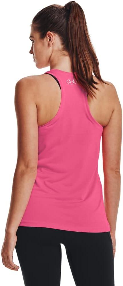 image:imageUnder Armour Womens Tech Twist Tank Top640 Pink Punk White Metallic Silver
