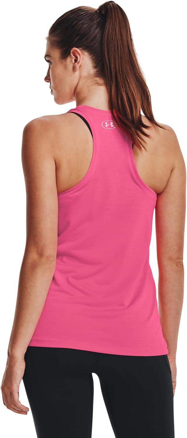 image:imageUnder Armour Womens Tech Twist Tank Top640 Pink Punk White Metallic Silver