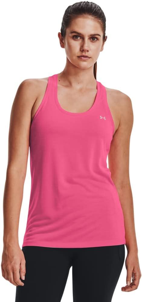 image:imageUnder Armour Womens Tech Twist Tank Top640 Pink Punk White Metallic Silver