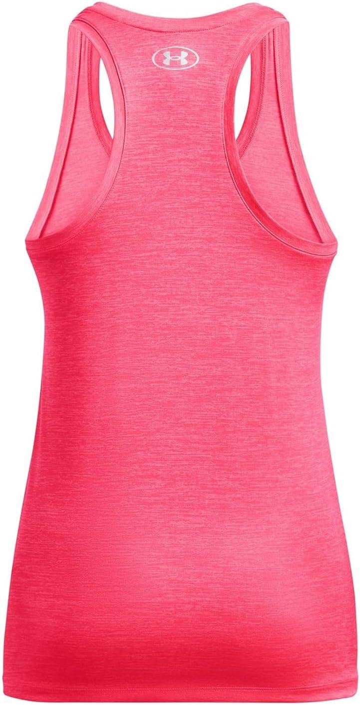 image:imageUnder Armour Womens Tech Twist Tank Top684 Pink Shock White Metallic Silver