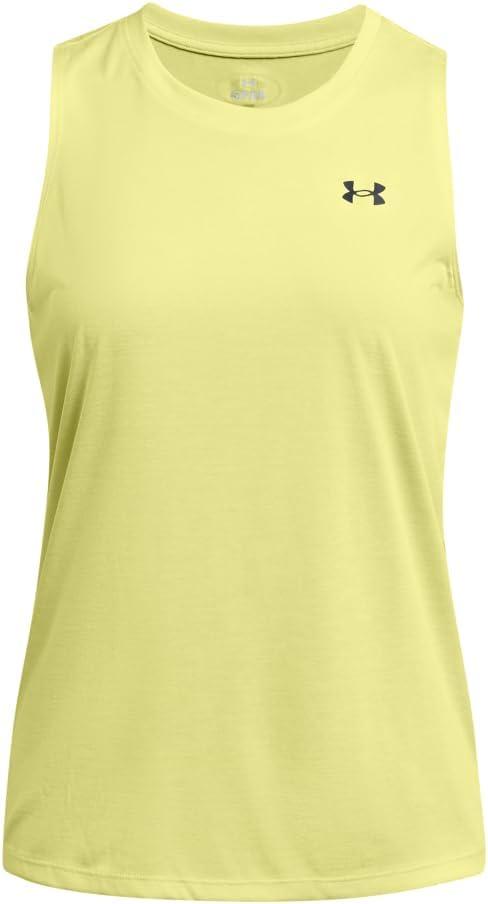 image:imageUnder Armour Womens Tech Twist Tank Top727 Sonic Yellow White Black