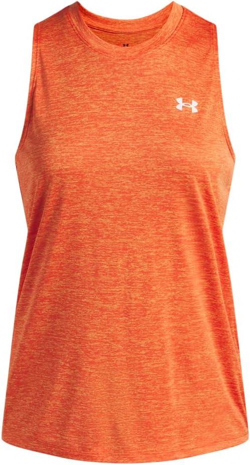 image:imageUnder Armour Womens Tech Twist Tank Top844 Orange Base White