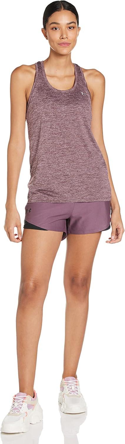 image:imageUnder Armour Womens Tech Twist Tank TopAsh Plum 554Metallic Silver