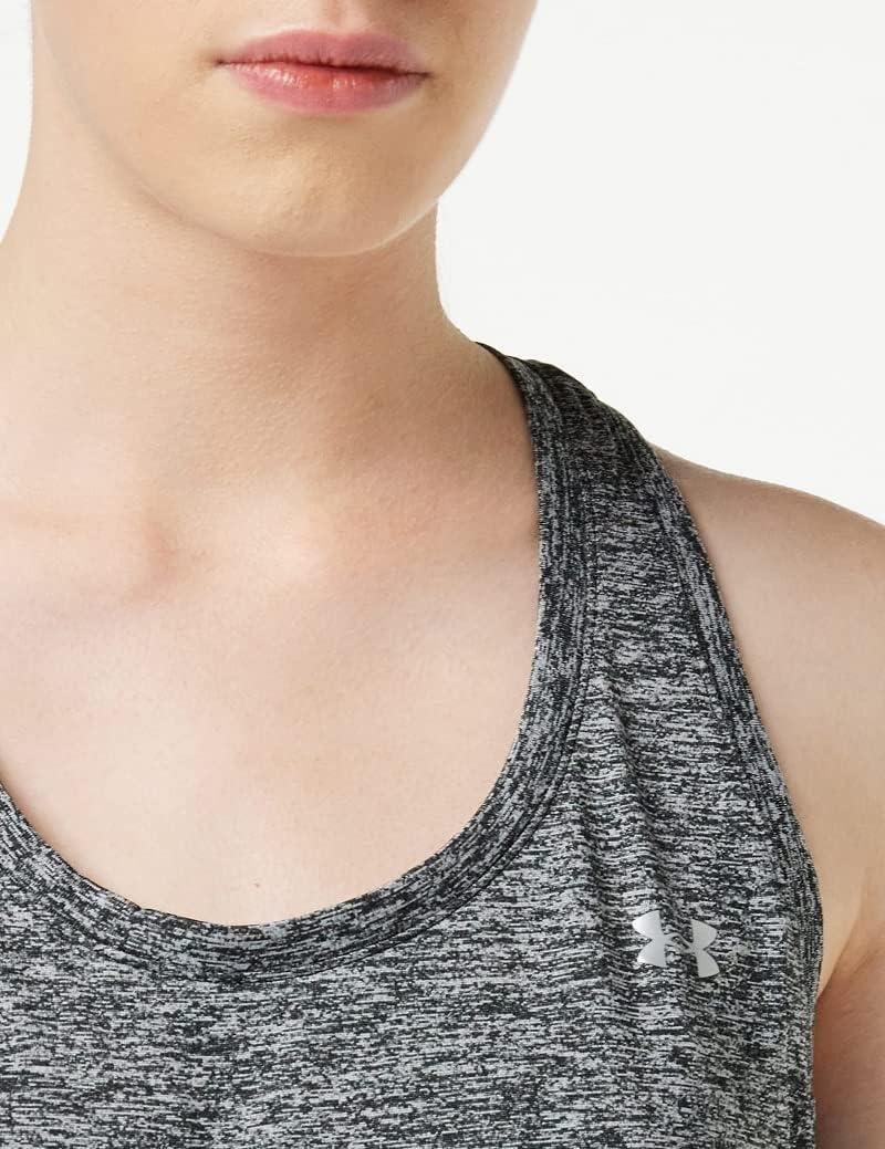 image:imageUnder Armour Womens Tech Twist Tank TopBlack Metallic Silver