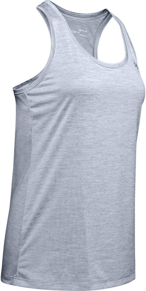 image:imageUnder Armour Womens Tech Twist Tank TopBlue Heights 448Metallic Silver
