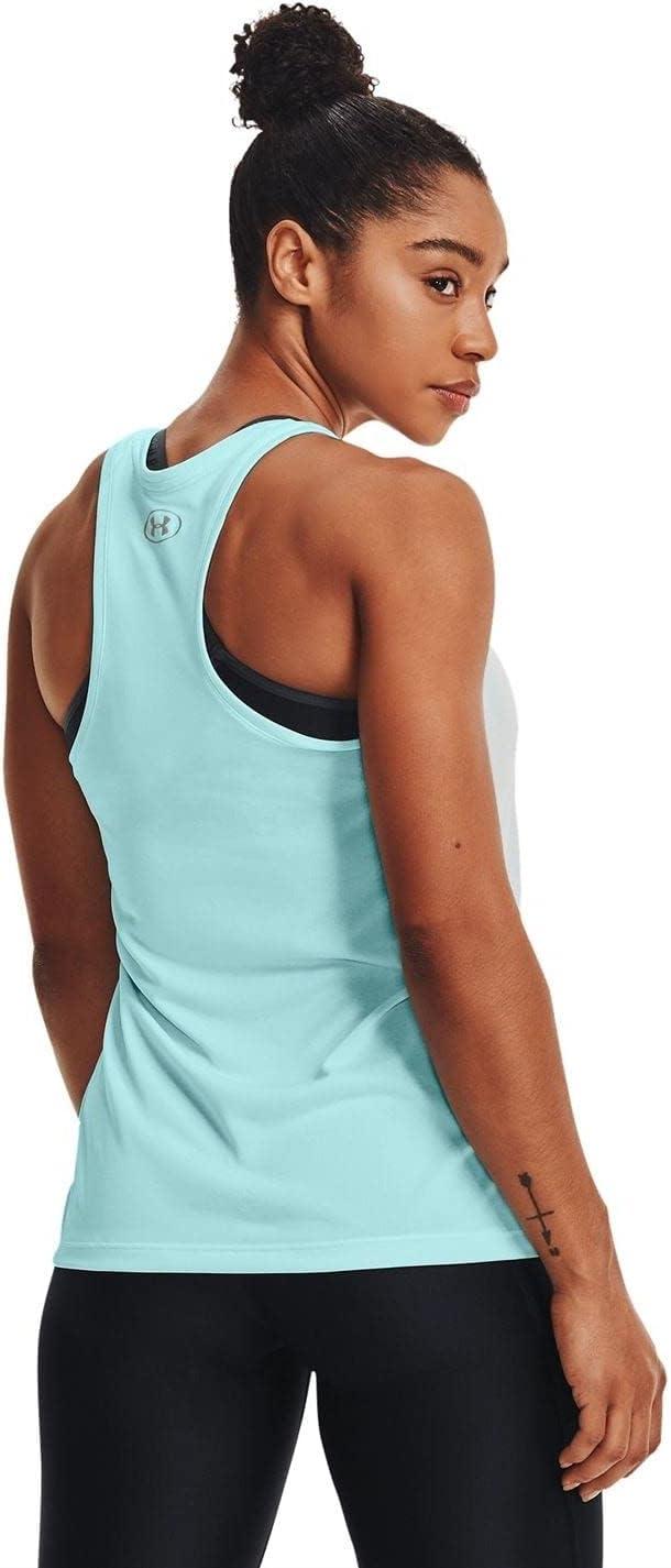 image:imageUnder Armour Womens Tech Twist Tank TopBreeze 442Metallic Silver