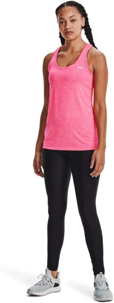 image:imageUnder Armour Womens Tech Twist Tank TopCerise 653Metallic Silver