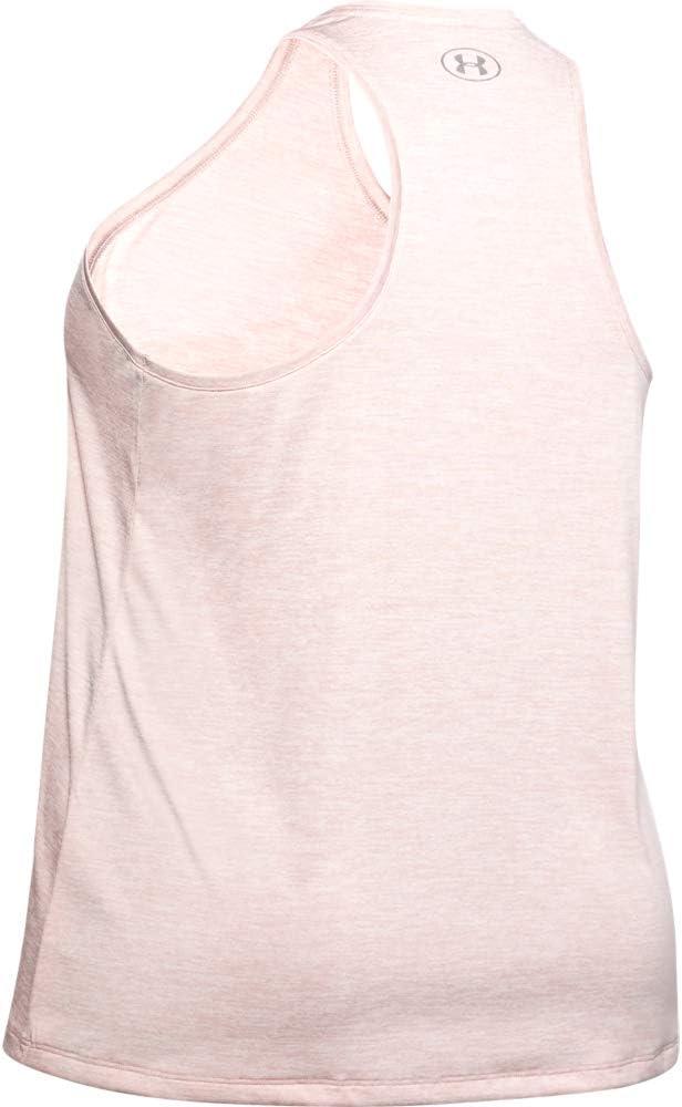 image:imageUnder Armour Womens Tech Twist Tank TopDash Pink 667Metallic Silver