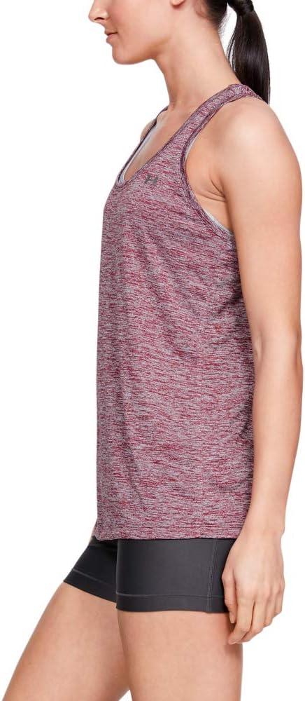 image:imageUnder Armour Womens Tech Twist Tank TopLevel Purple 570Metallic Silver