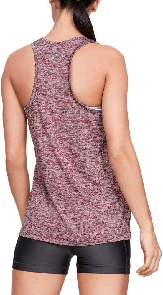 image:imageUnder Armour Womens Tech Twist Tank TopLevel Purple 570Metallic Silver