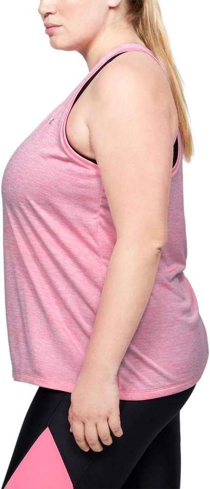image:imageUnder Armour Womens Tech Twist Tank TopLipstick 691Metallic Silver