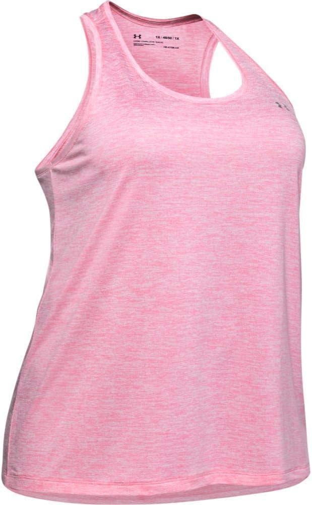 image:imageUnder Armour Womens Tech Twist Tank TopLipstick 691Metallic Silver