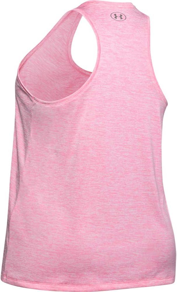 image:imageUnder Armour Womens Tech Twist Tank TopLipstick 691Metallic Silver