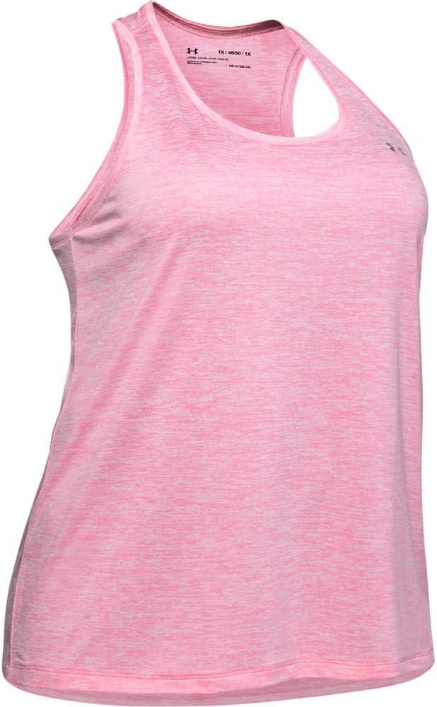 image:imageUnder Armour Womens Tech Twist Tank TopLipstick 691Metallic Silver